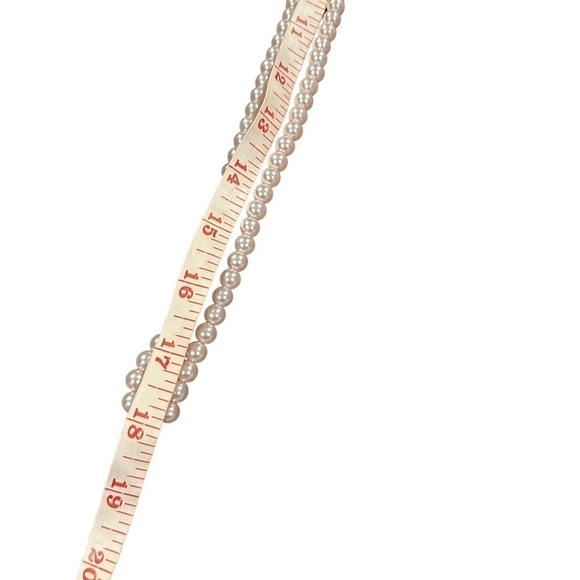 Pale Pink Faux Pearl Long Single Strand Necklace by Stephan & Co. - Picture 11 of 14